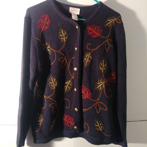 Crystal Kobe Fall Cardigan Button Down Sweater